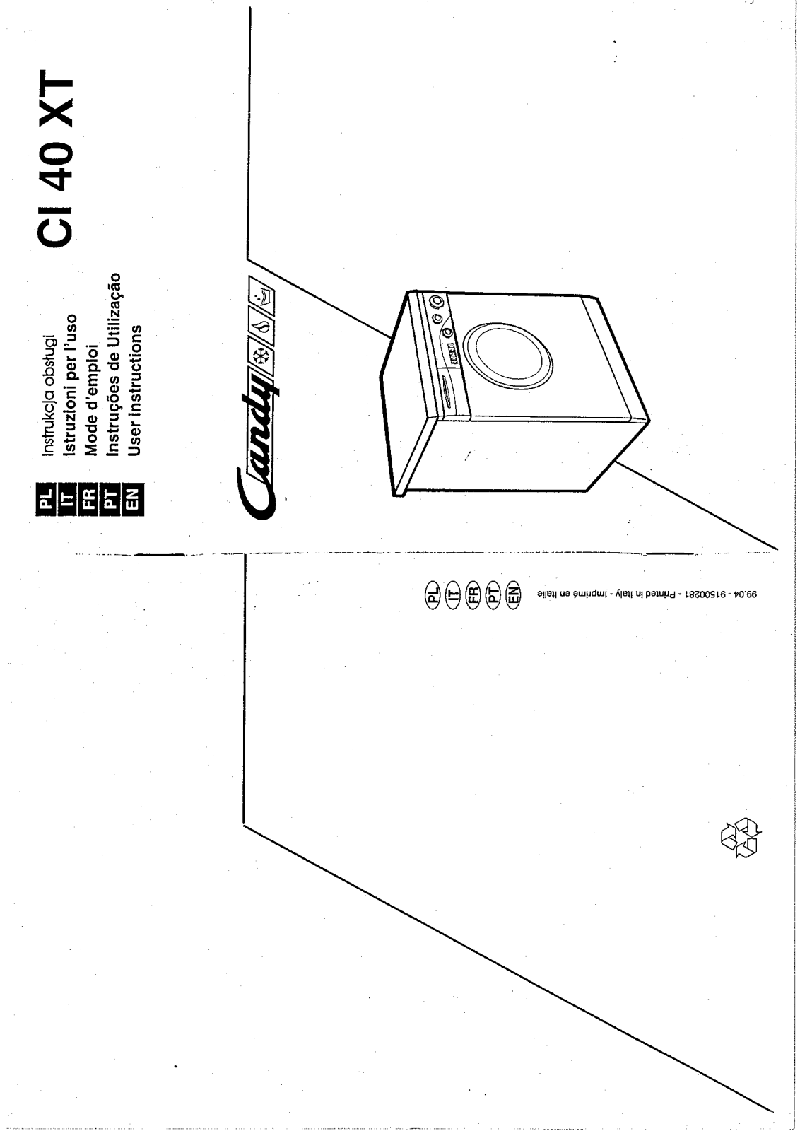 Candy CI 40 XTR User Manual