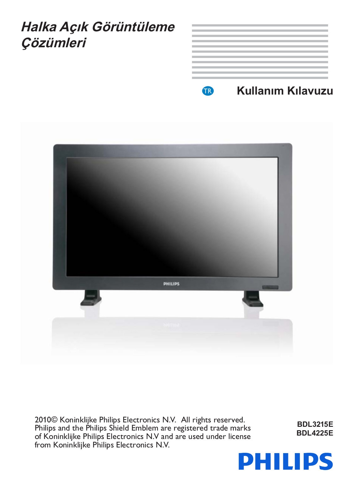 Philips BDL4225E, BDL3215E User Manual