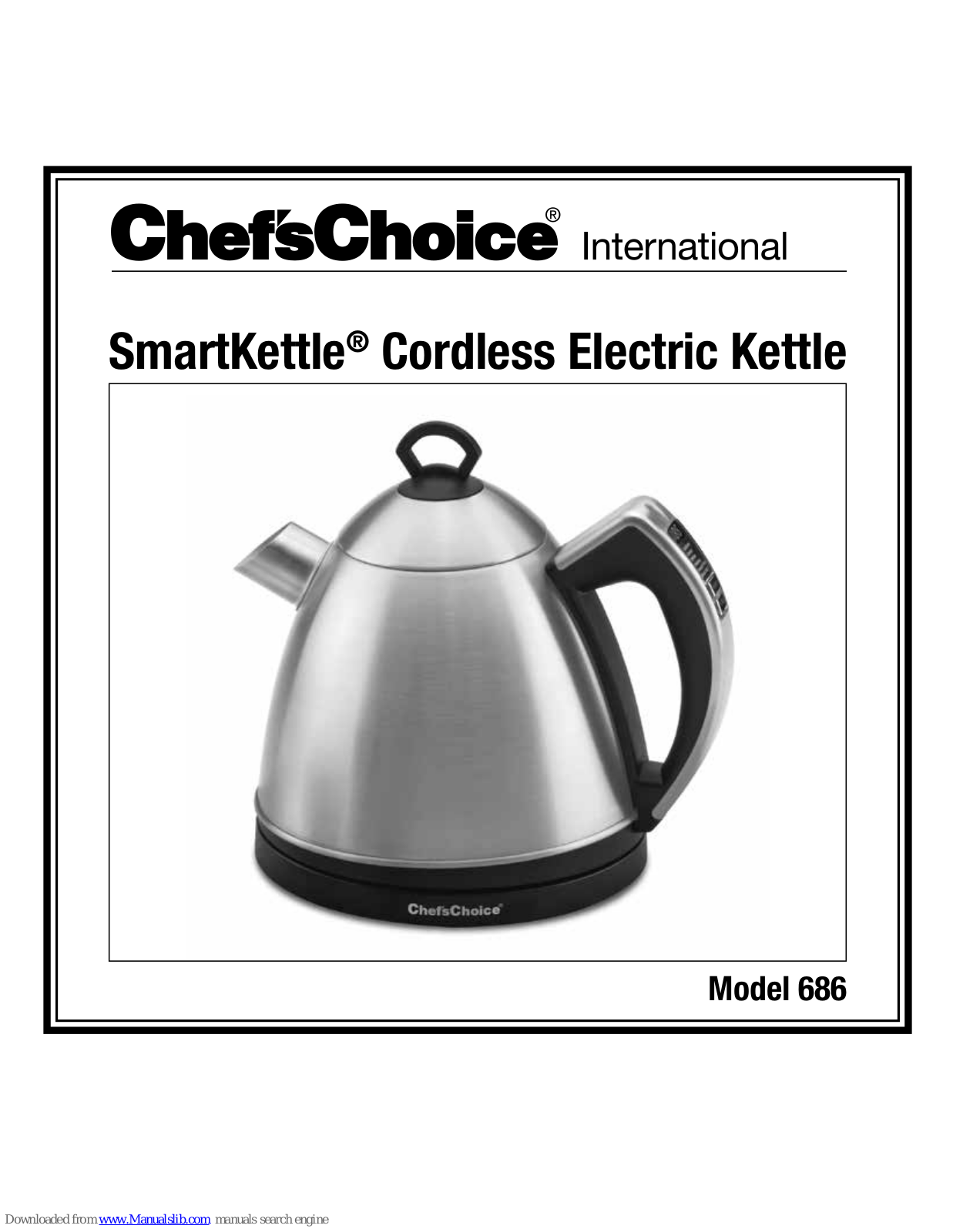 Chef's Choice SmartKettle 686 User Manual