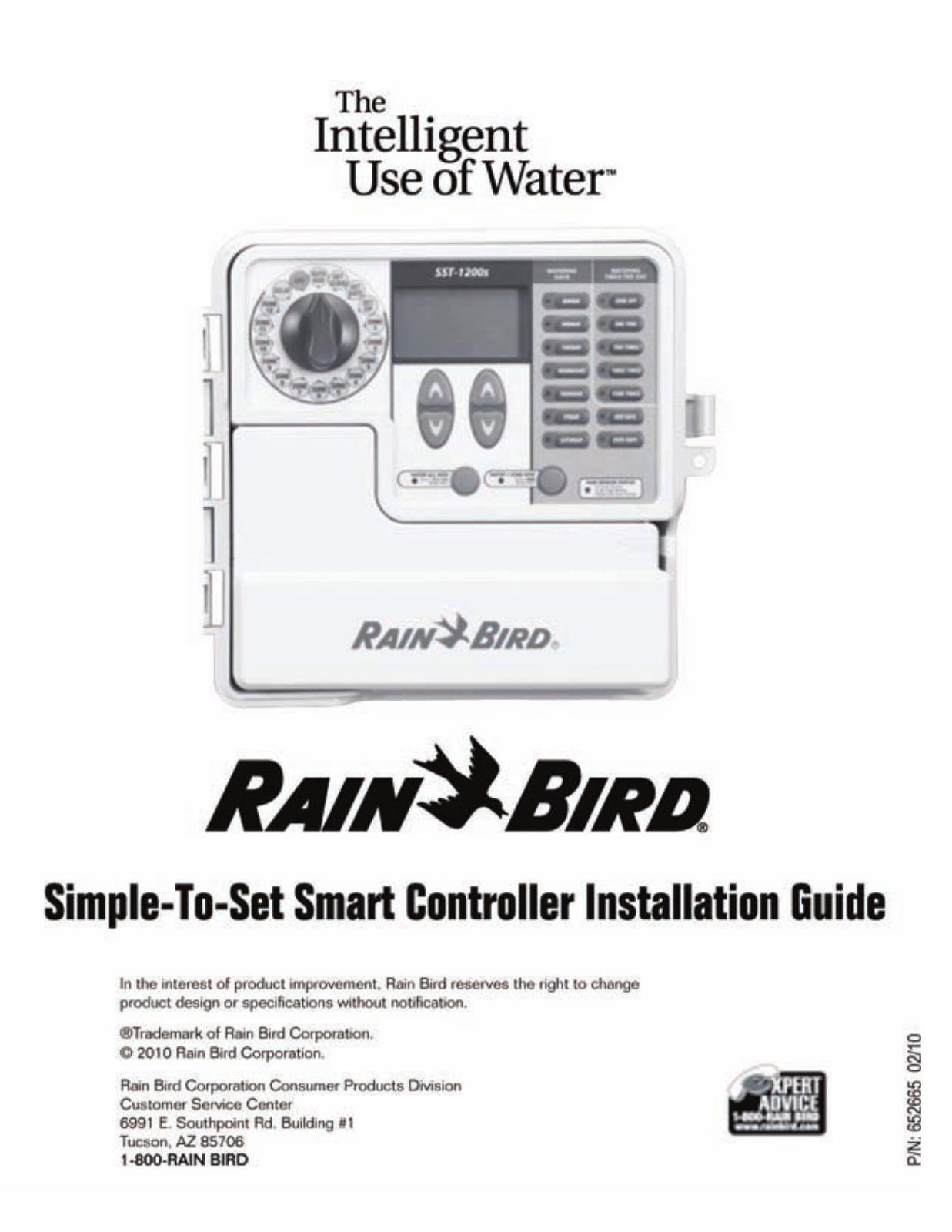 RAIN BIRD Simple To Set Controller installation Guide