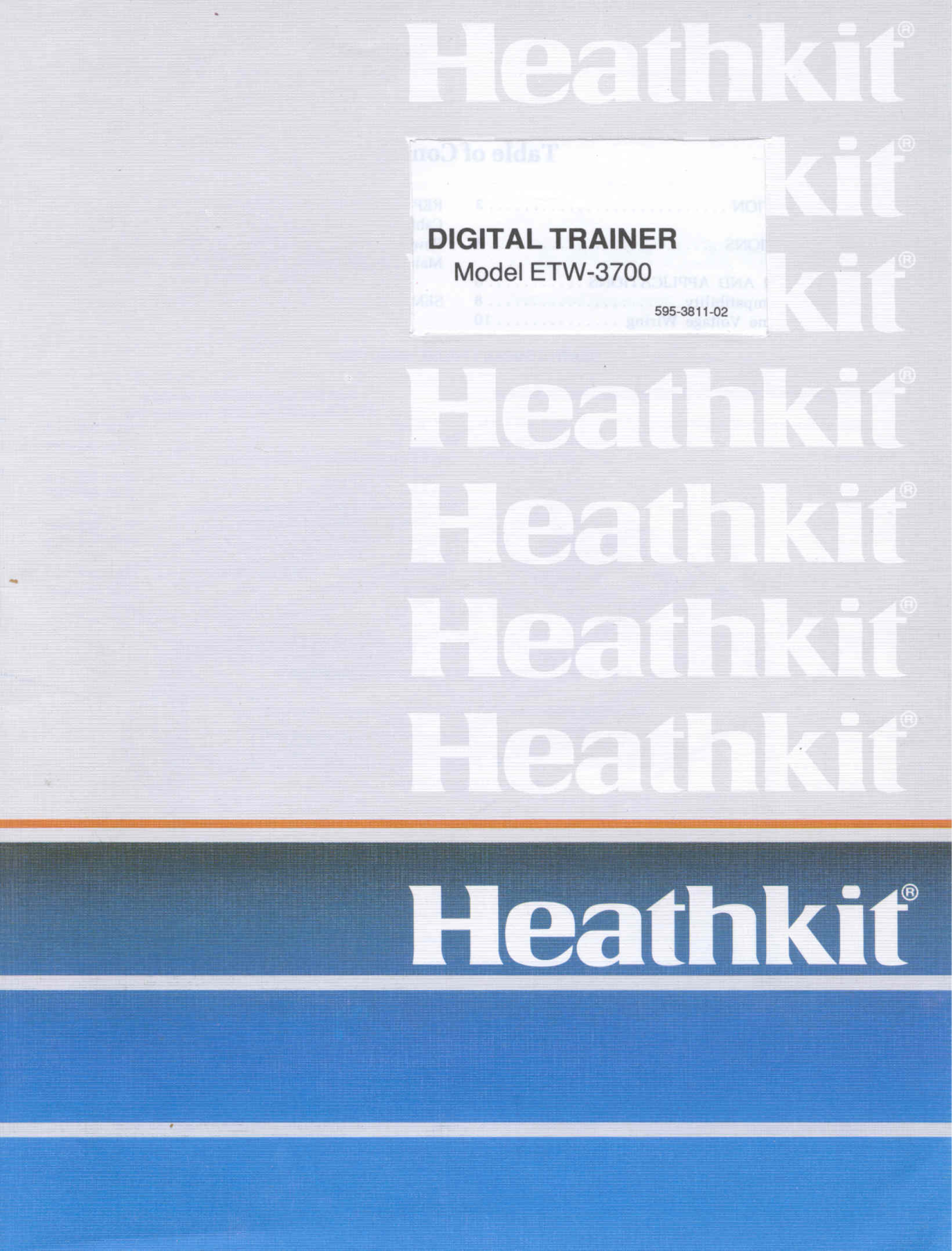 Heathkit etw3700 schematic