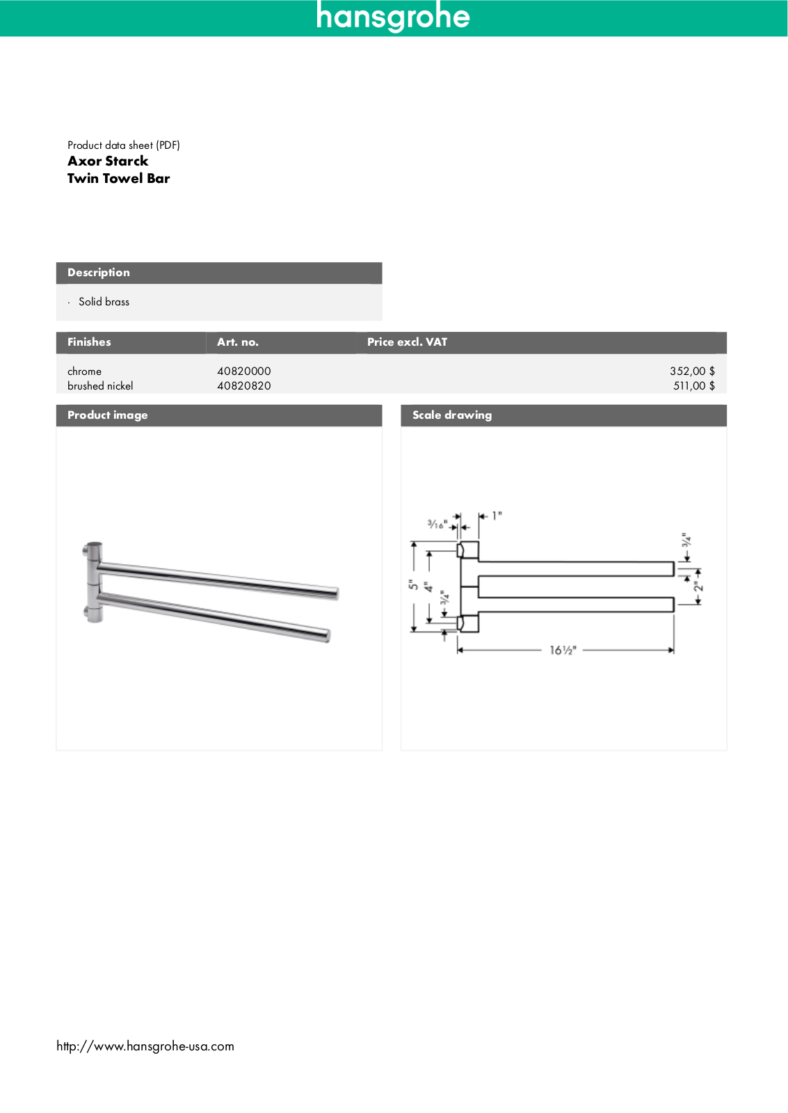 Factory Direct Hardware 40820 User Manual