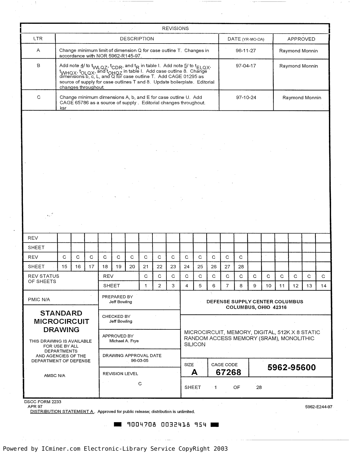 Datasheet 5962 Datasheet (REVISIONS) - ManualMachine.com