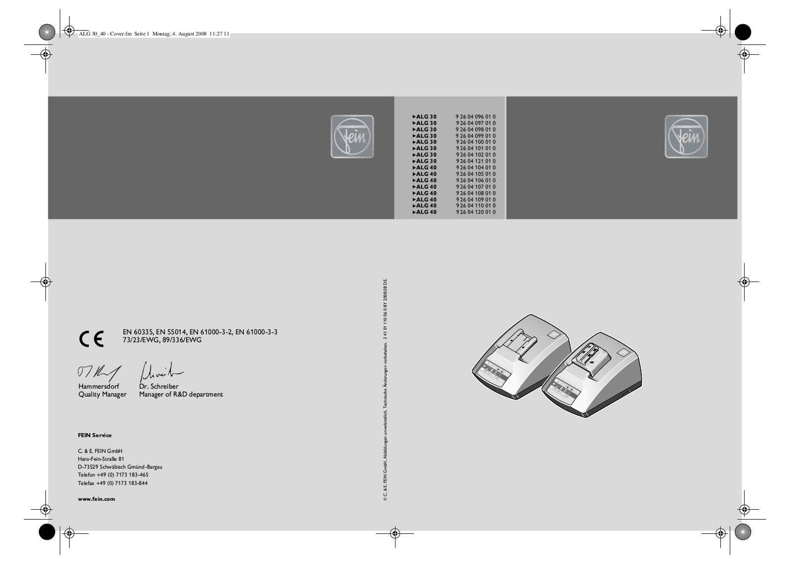 Fein AFSC 18 User Manual