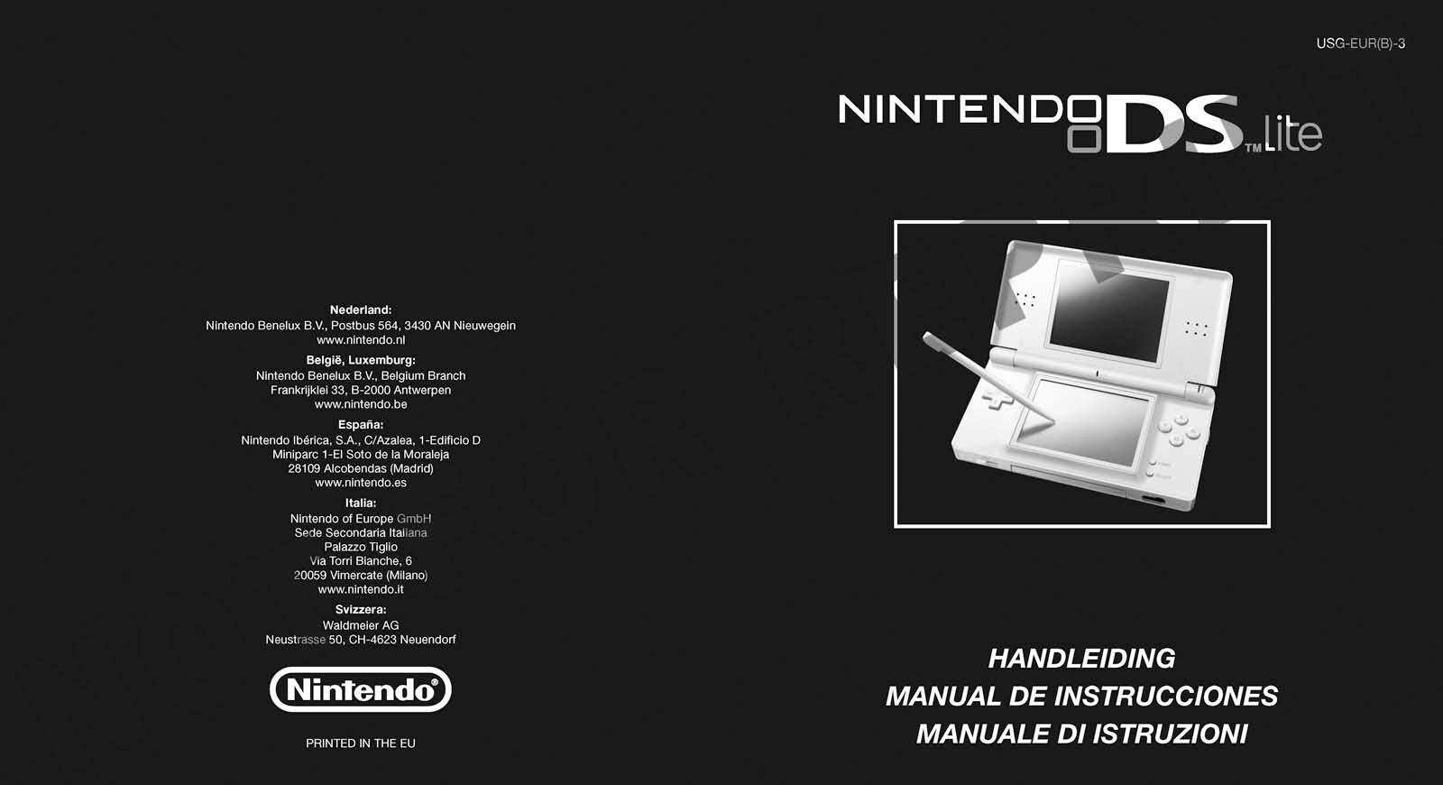 Nintendo DS Lite Instruction Manual