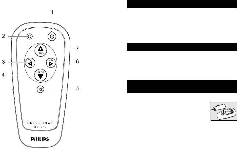 Philips SBC RU151 User Manual