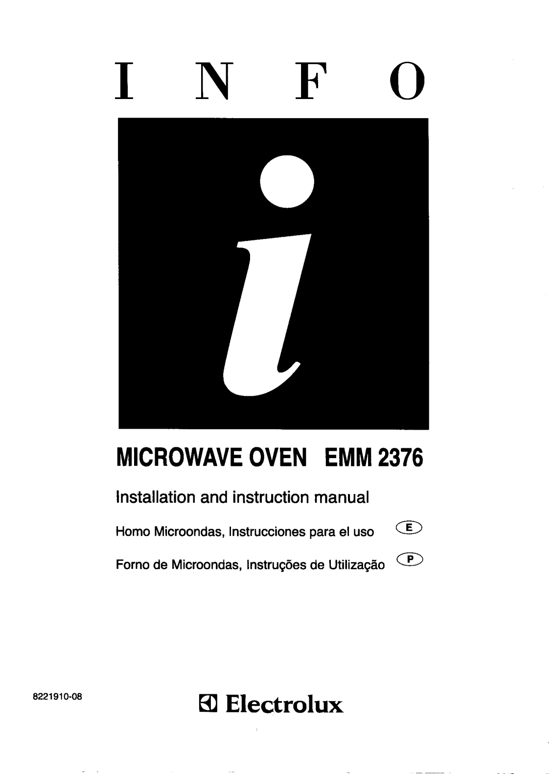 AEG-Electrolux EMM2376 User Manual