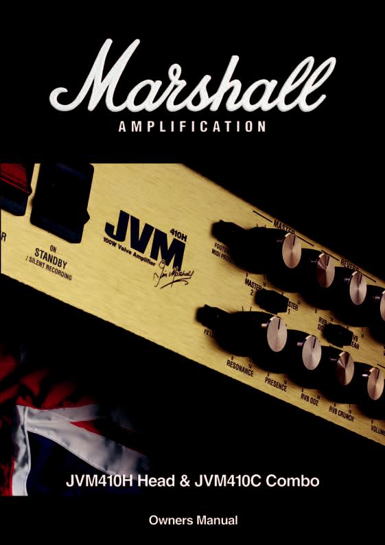 Marshall JVM410H, JVM410C owners Manual