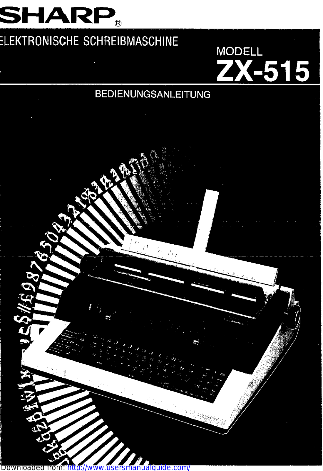 SHARP ZX-515 User Manual