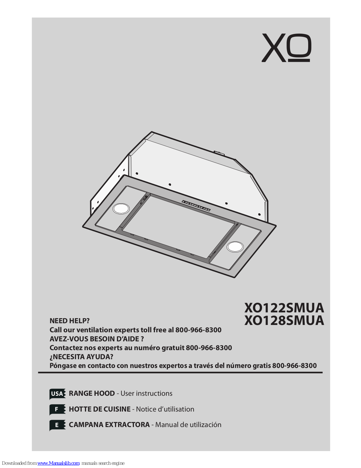 Xo XO122SMUA, XO128SMUA User Instructions