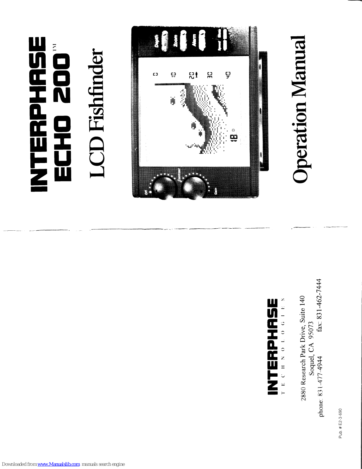 Interphase Echo 200 Operation Manual - ManualMachine.com