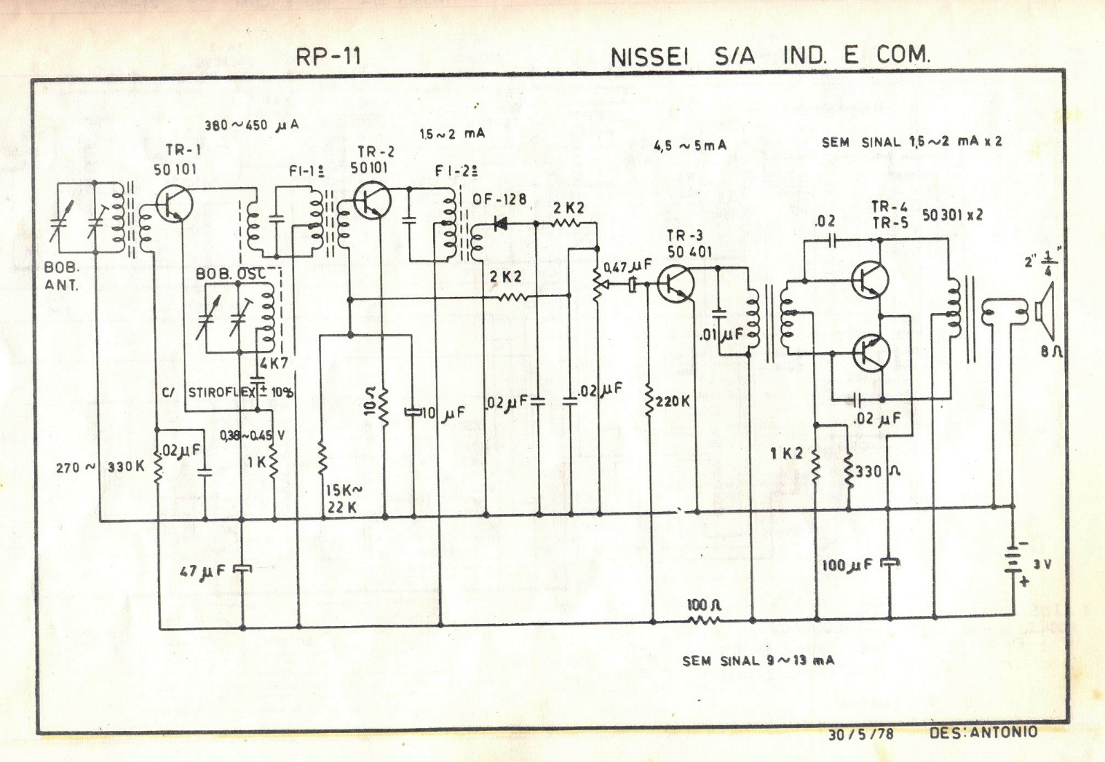 NISSEI RP-11 Schematic