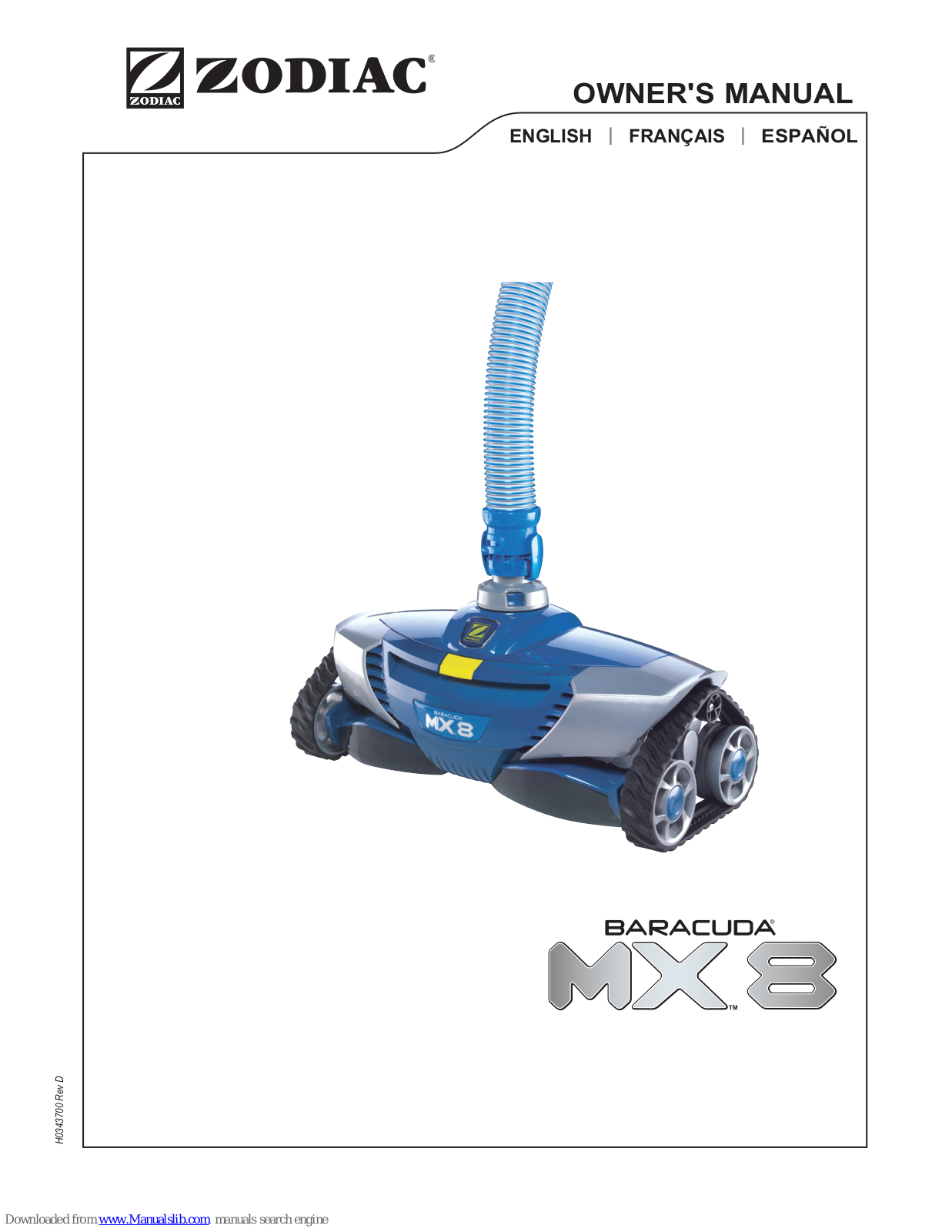 Zodiac Pool Systems MX 8 Owner's Manual - ManualMachine.com