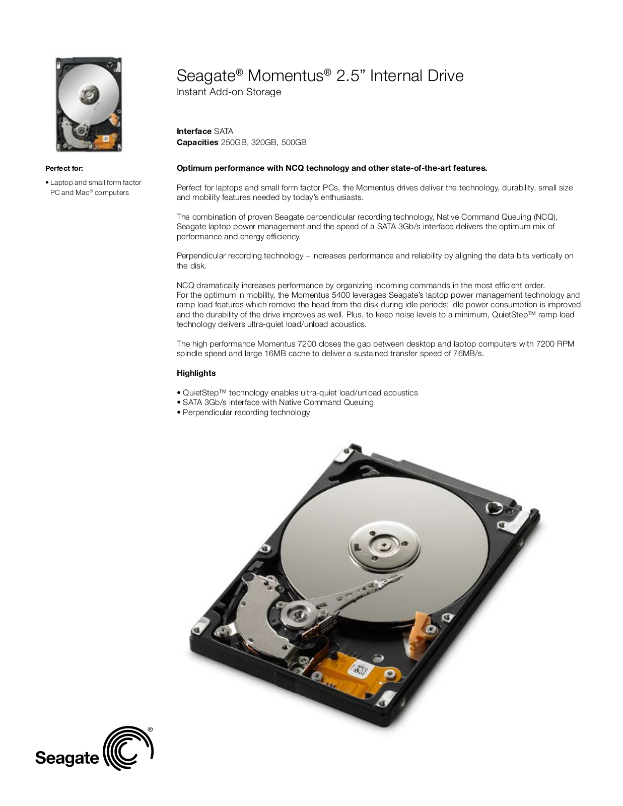 Seagate MOMENTUS 2.5 User Manual