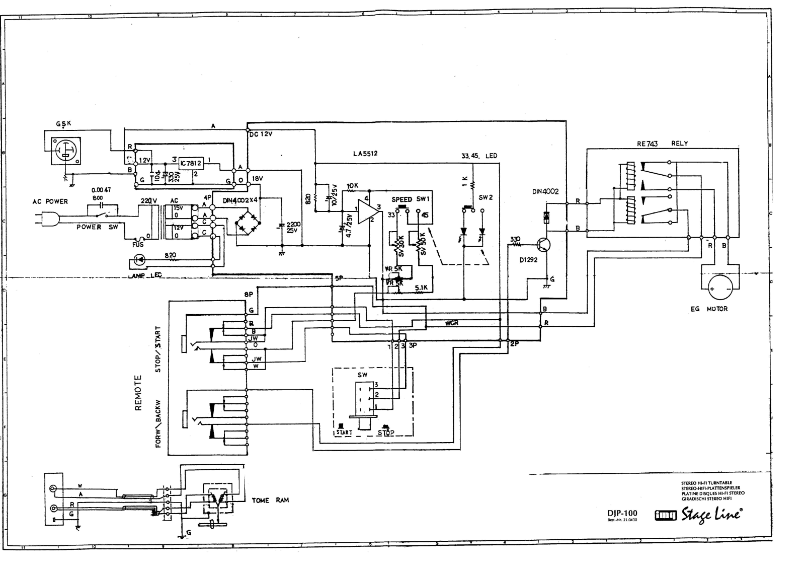 Stageline djp100 schematic