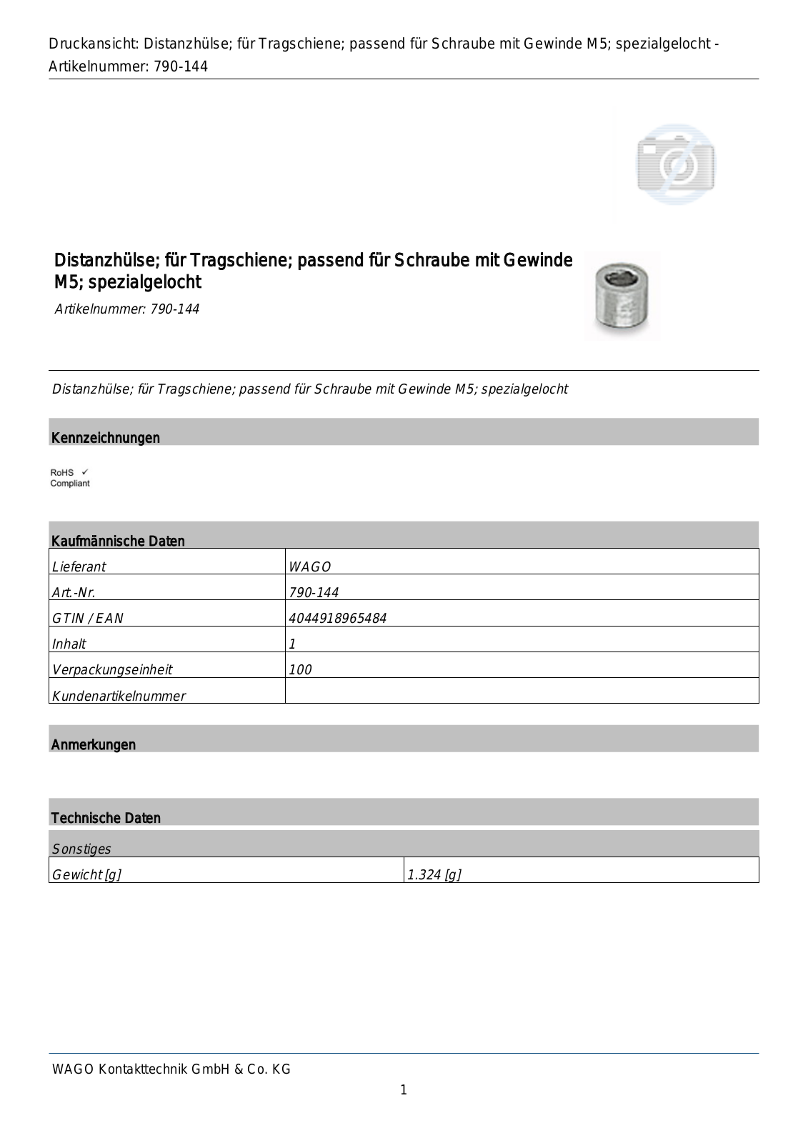 WAGO 790-144 Datasheet - ManualMachine.com