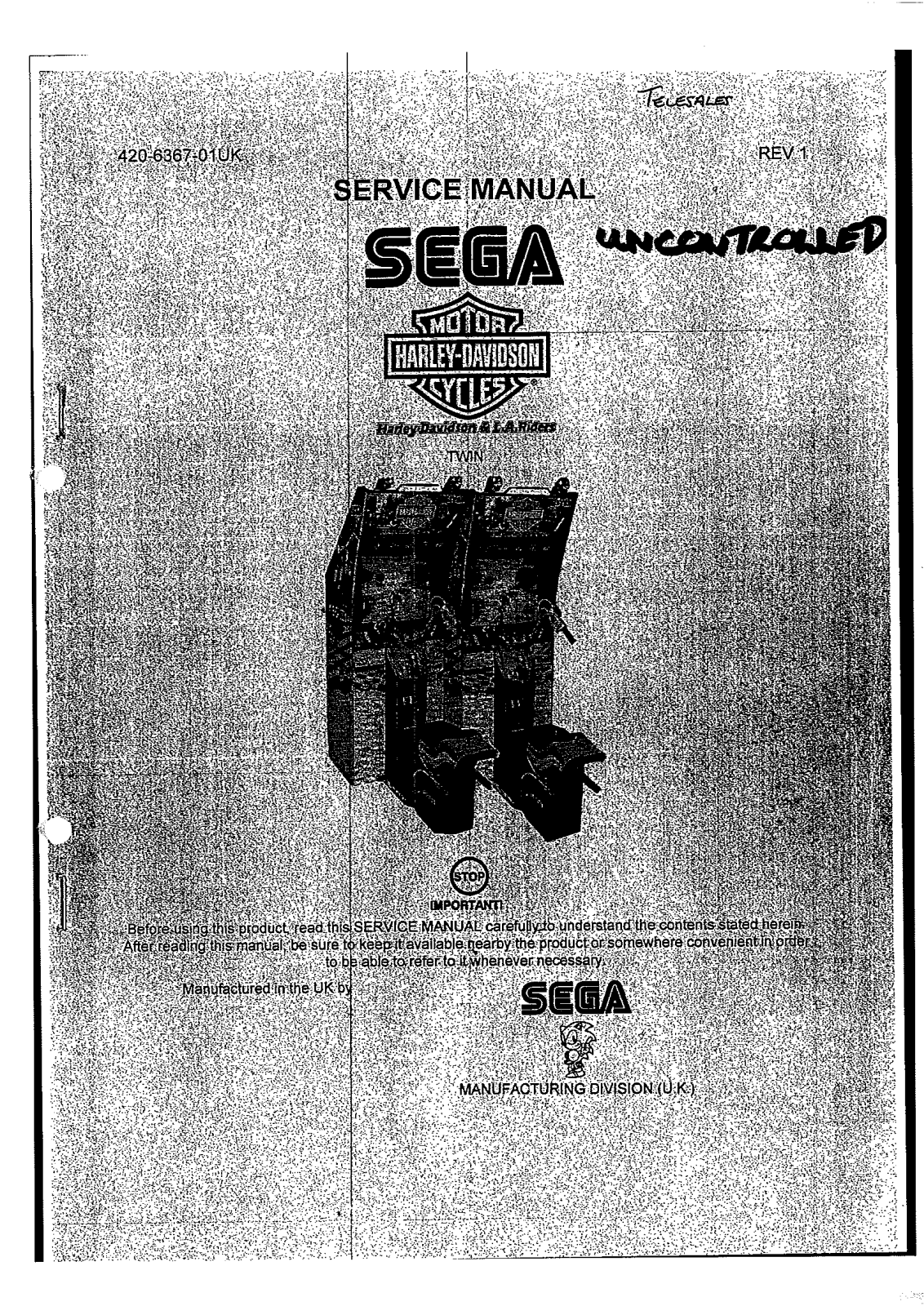 Sega HARLEY TWIN User Manual