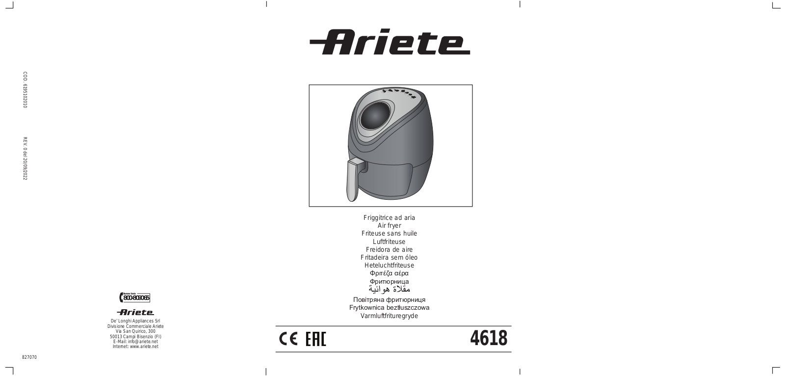 Ariete 4618/03 User guide - ManualMachine.com