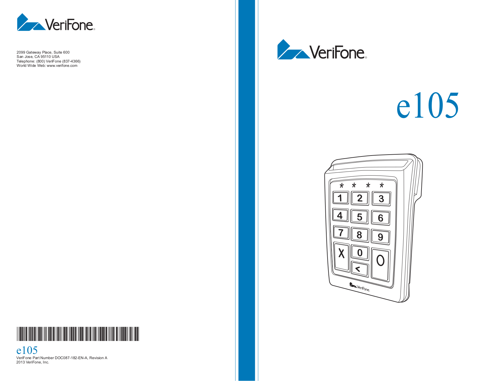 Verifone E105 User Manual