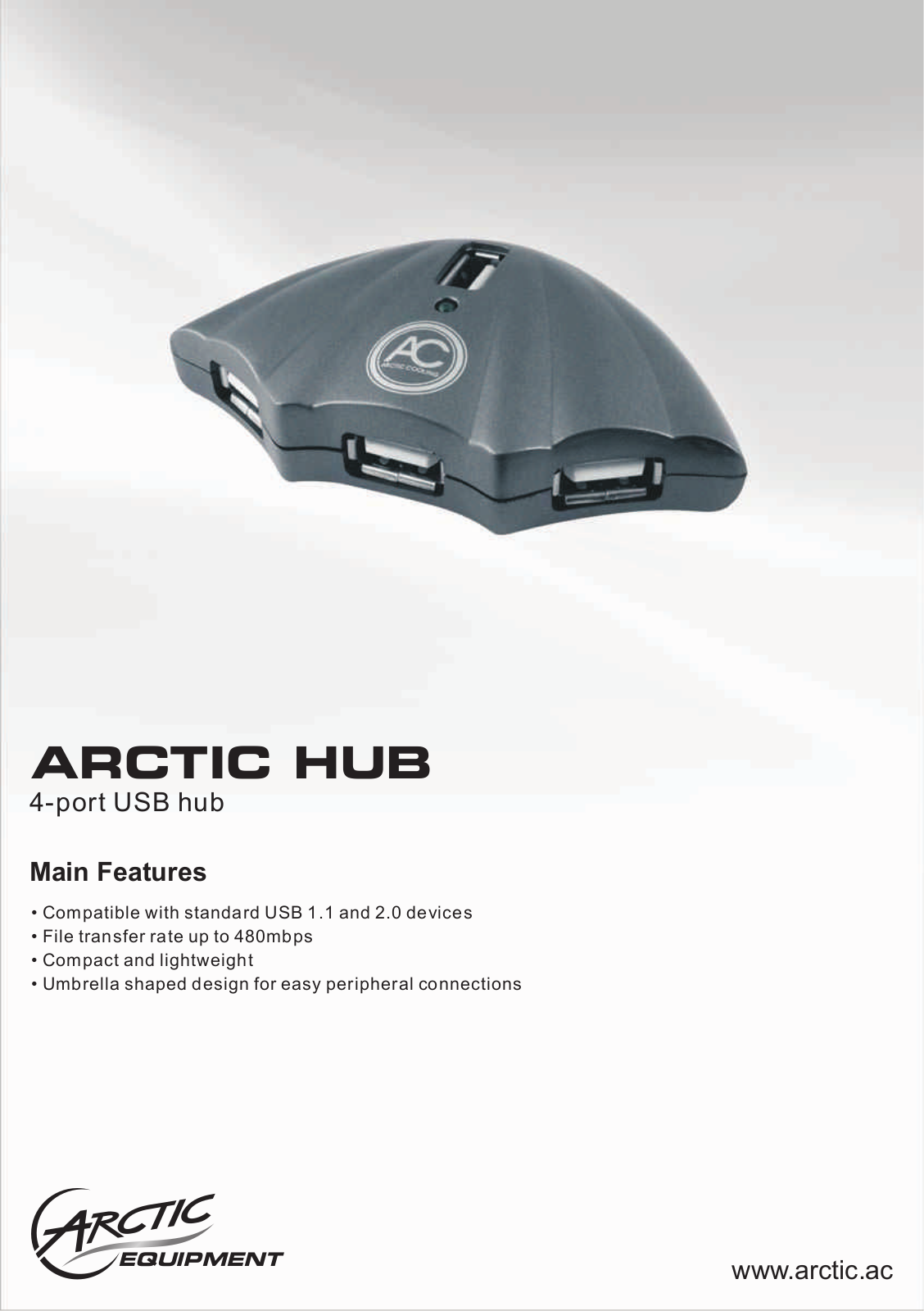 Arctic Cooling ARCTIC HUB Datasheet - ManualMachine.com