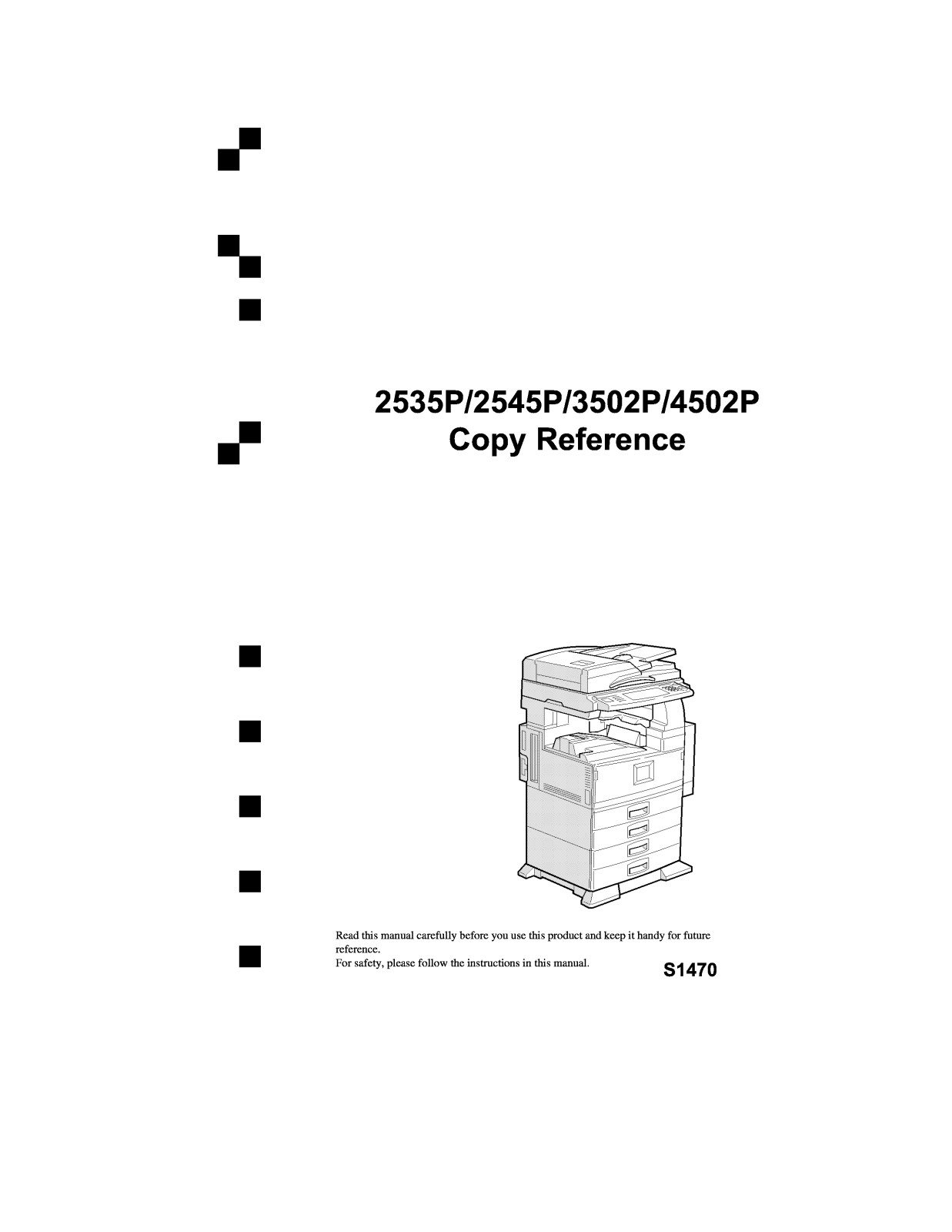 Savin 4502P, 3502P, 2545, 2535P User Manual