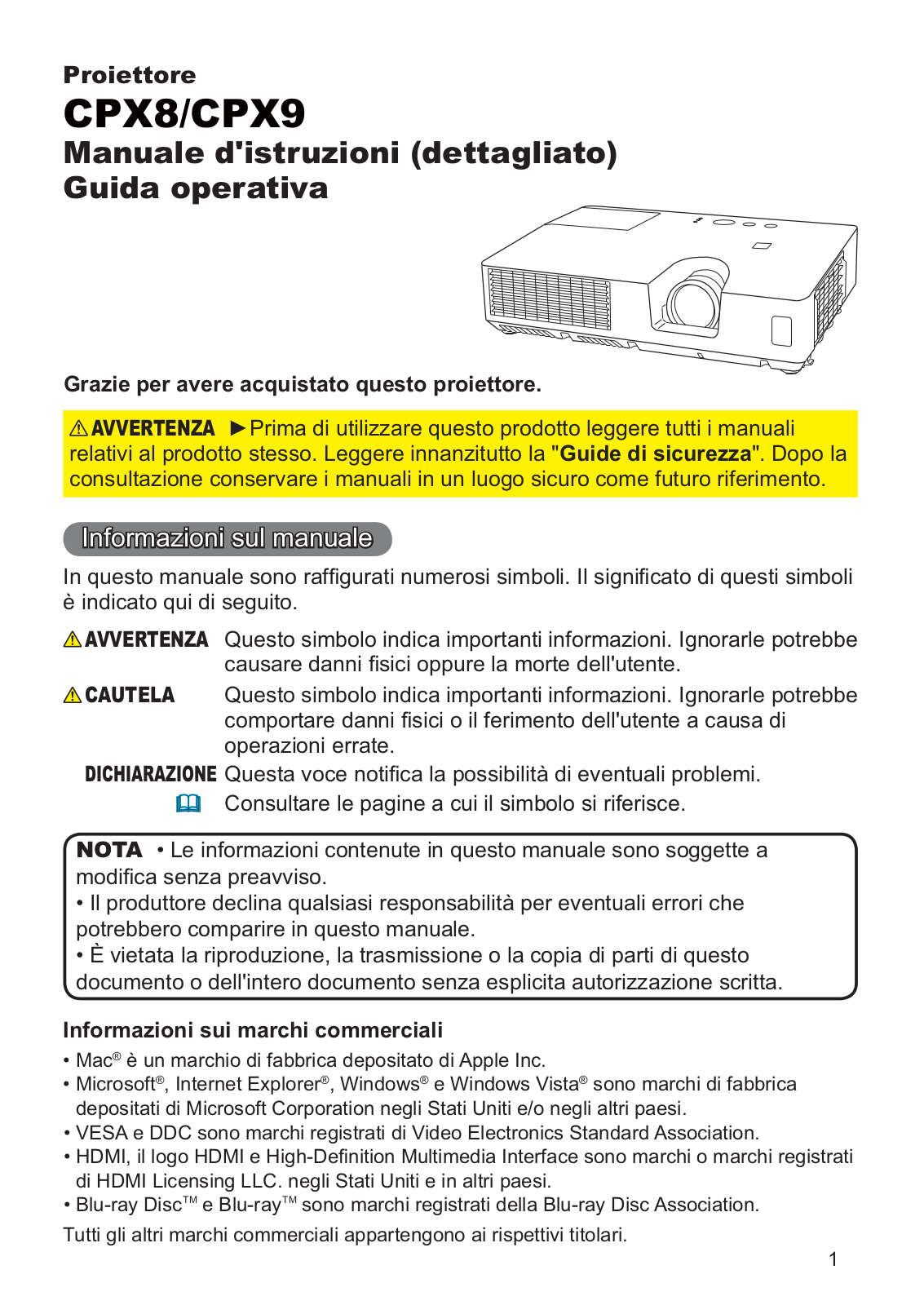 Hitachi CPX8, CPX9 User Manual