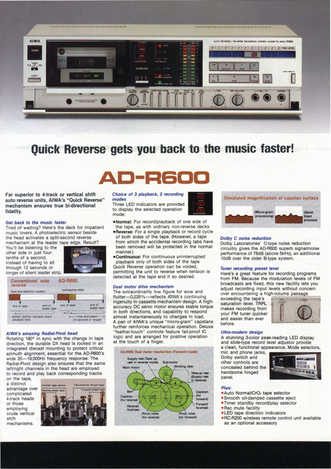 Aiwa ADR-600 Brochure