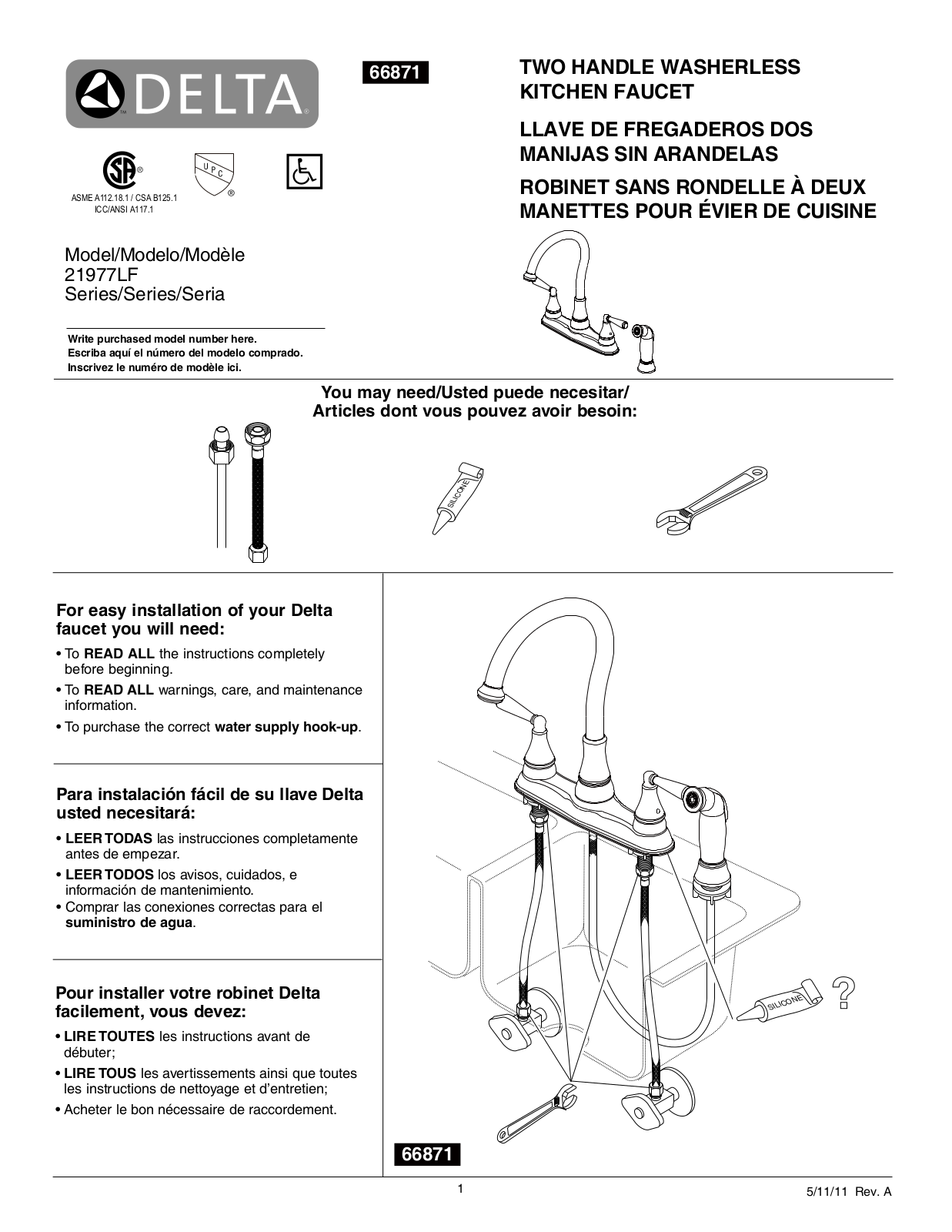 Factory Direct Hardware 21977LF User Manual