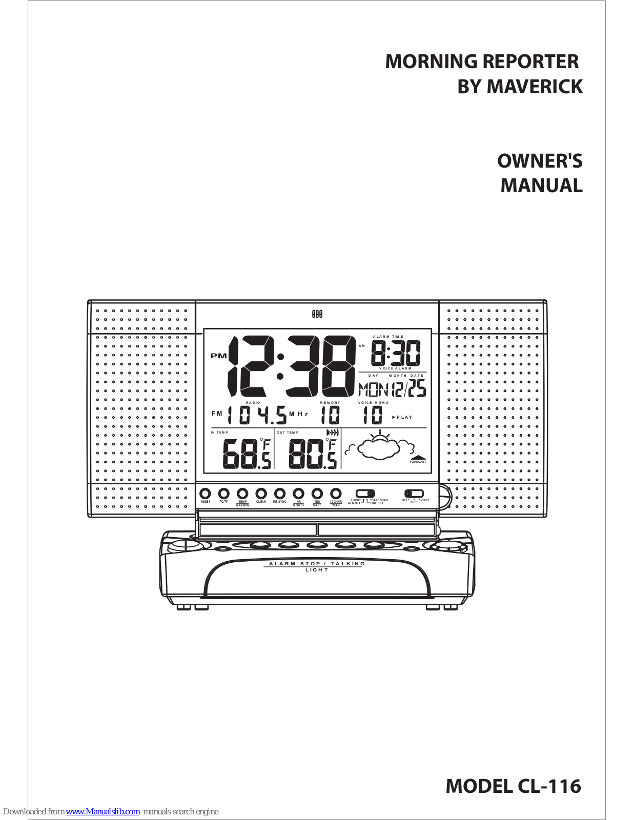 Maverick CL-116 Owner's Manual