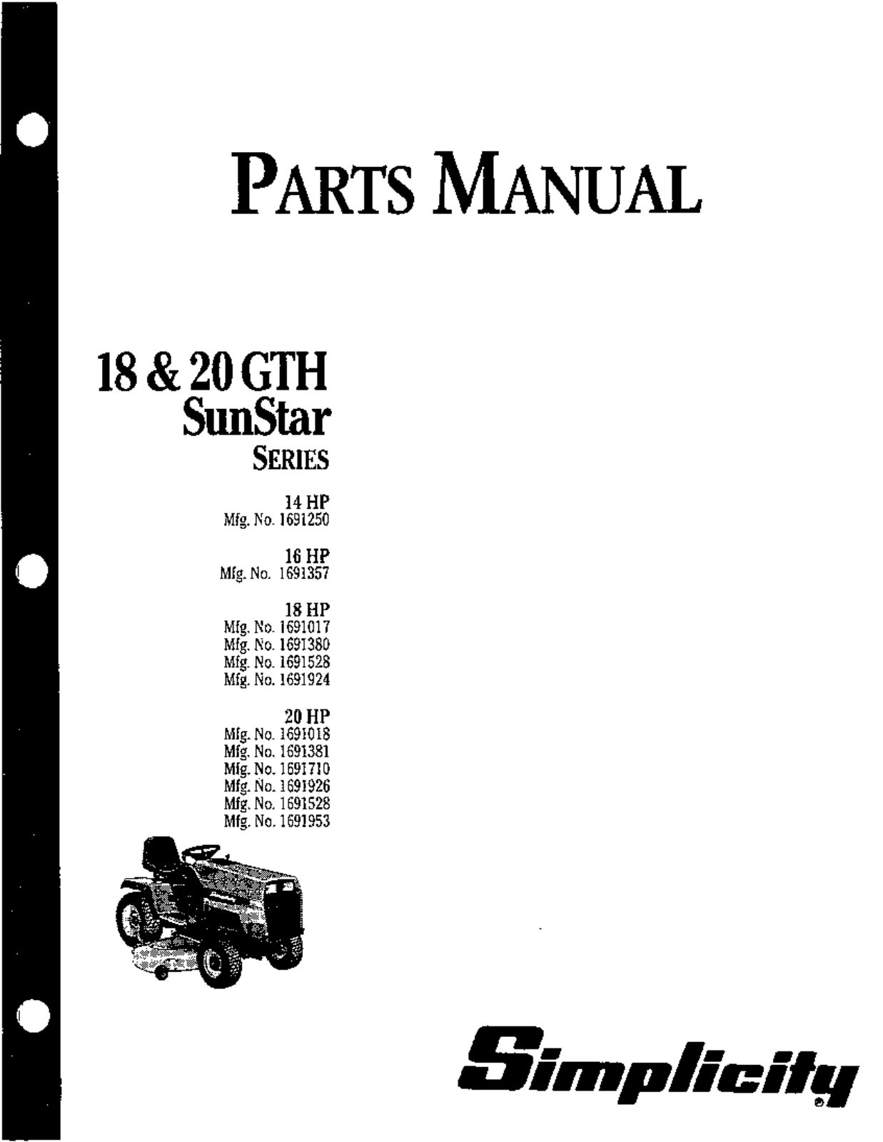 Simplicity H8S-2600, H8S-2646 User Manual