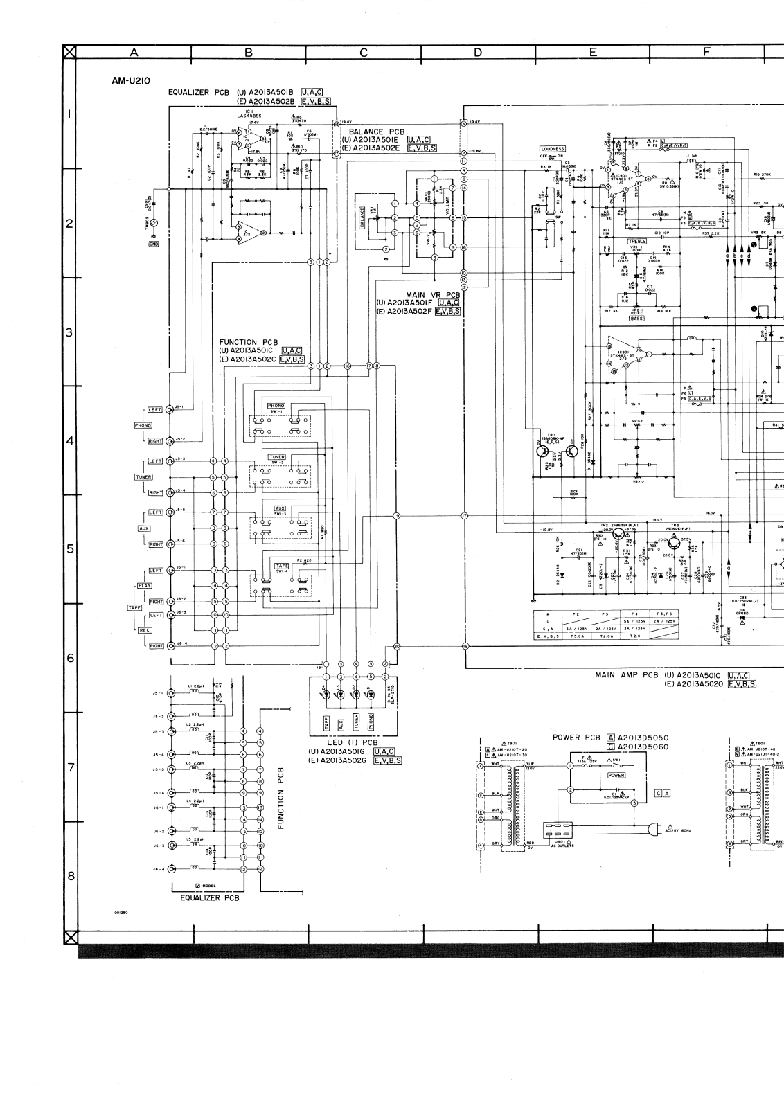 Akai AMU-210 Schematic