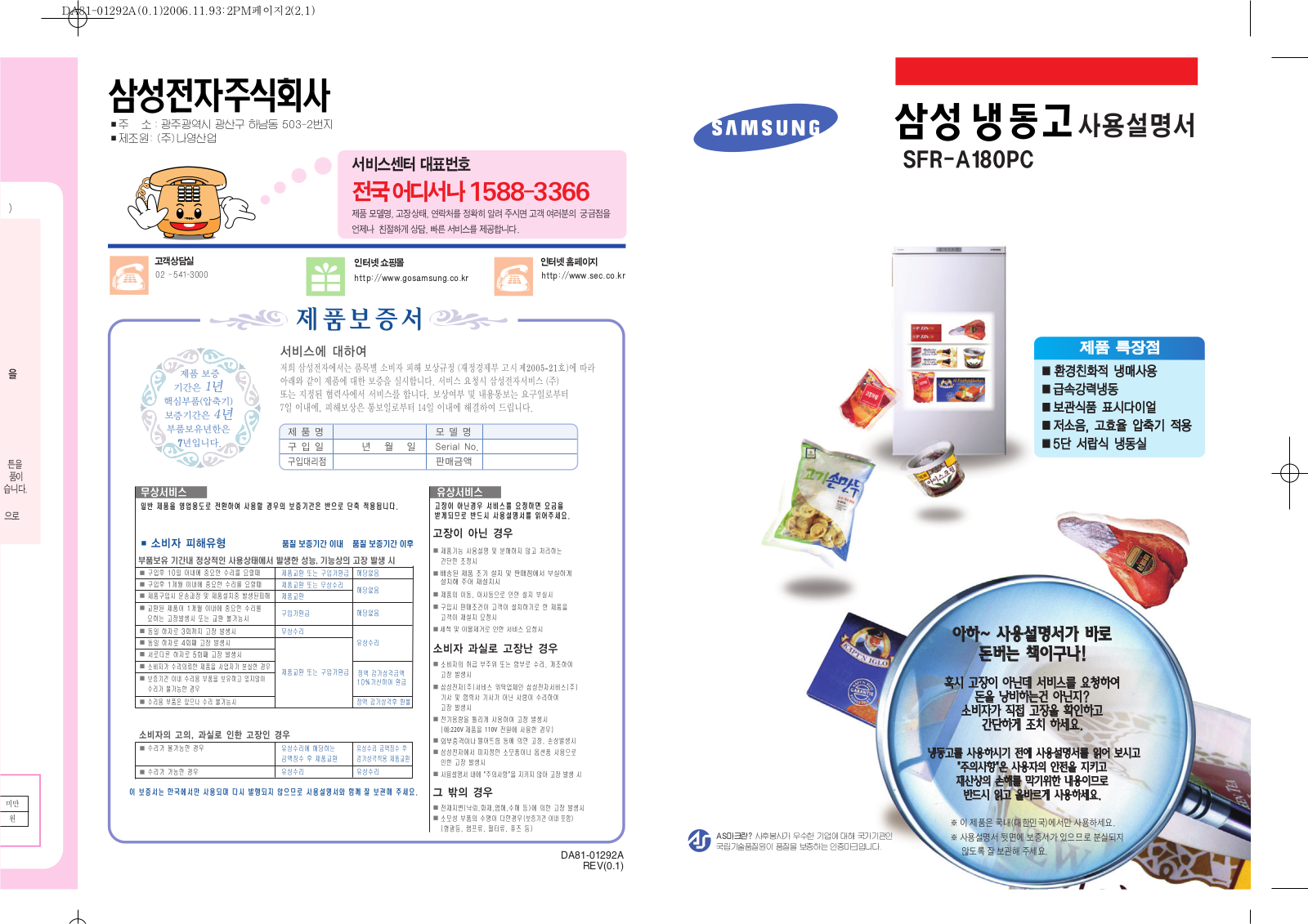 Samsung SF-RA180PC User Manual