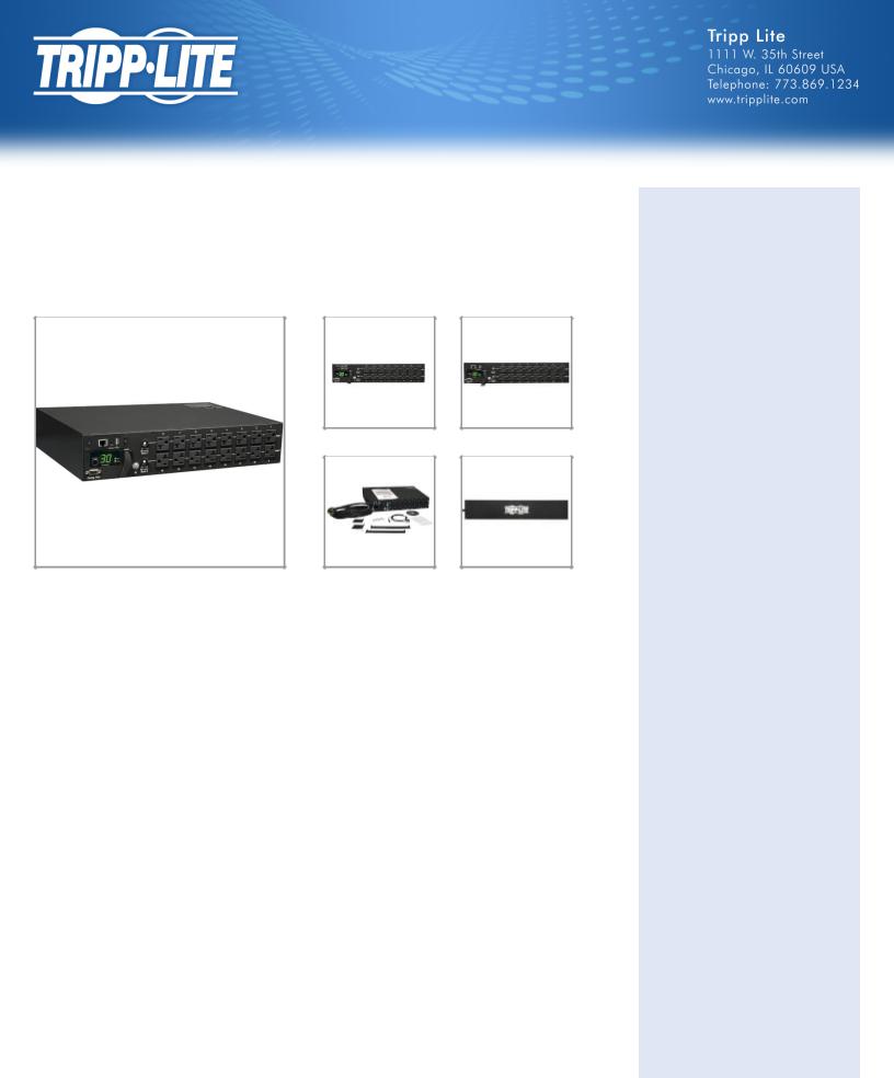 Tripp Lite PDUMNH30 User Manual