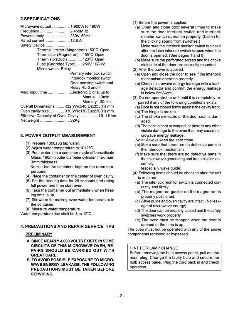 Sanyo EM-C1900 User Manual