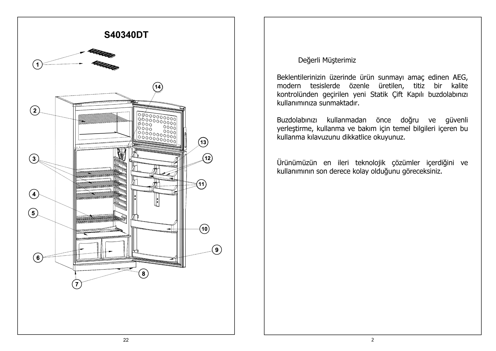 AEG SANTO 40340DT User Manual