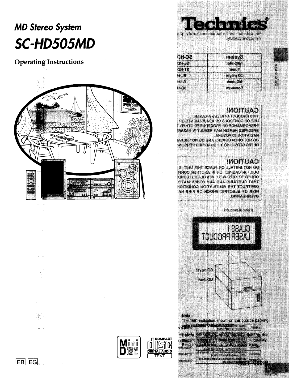 Panasonic SC-HD505MD User Manual