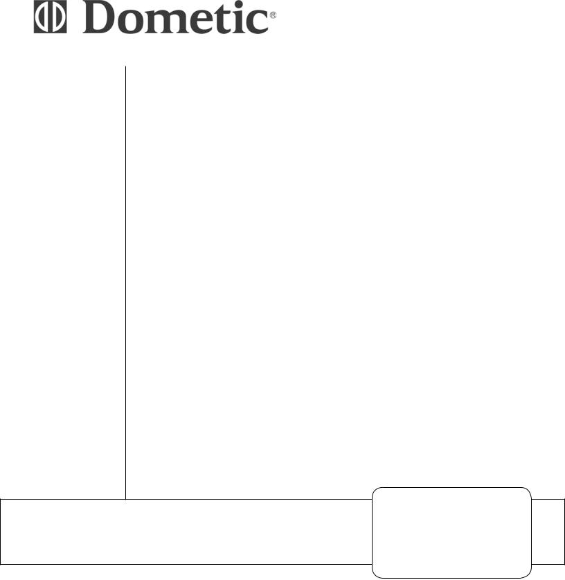 Dometic RM3962 PARTS LIST