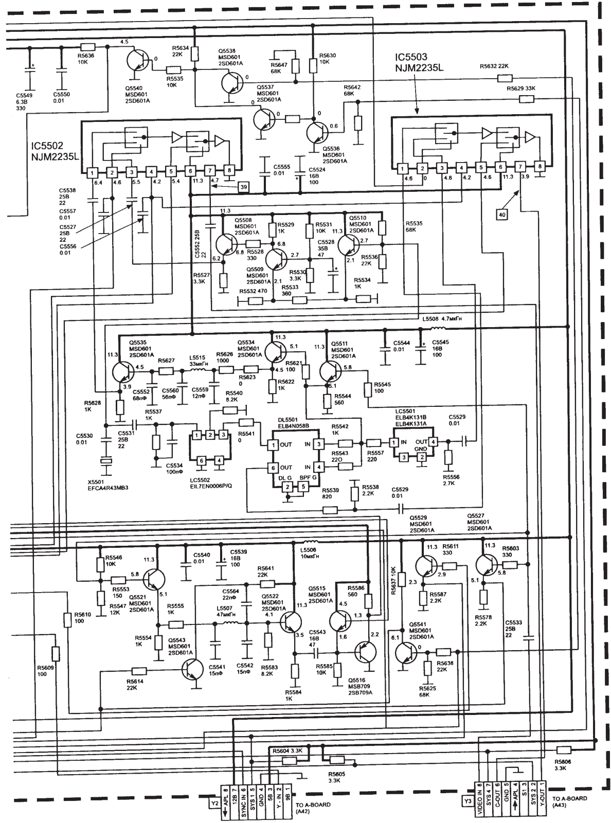 PANASONIC TX28WG25C Schematics