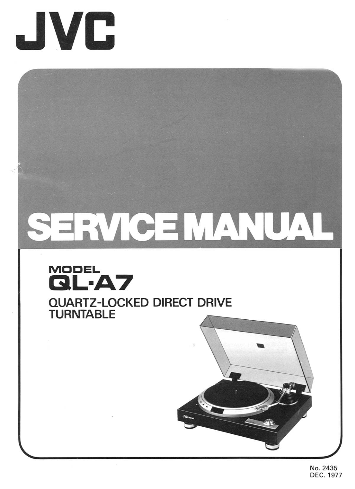 JVC QLA-7 Service manual