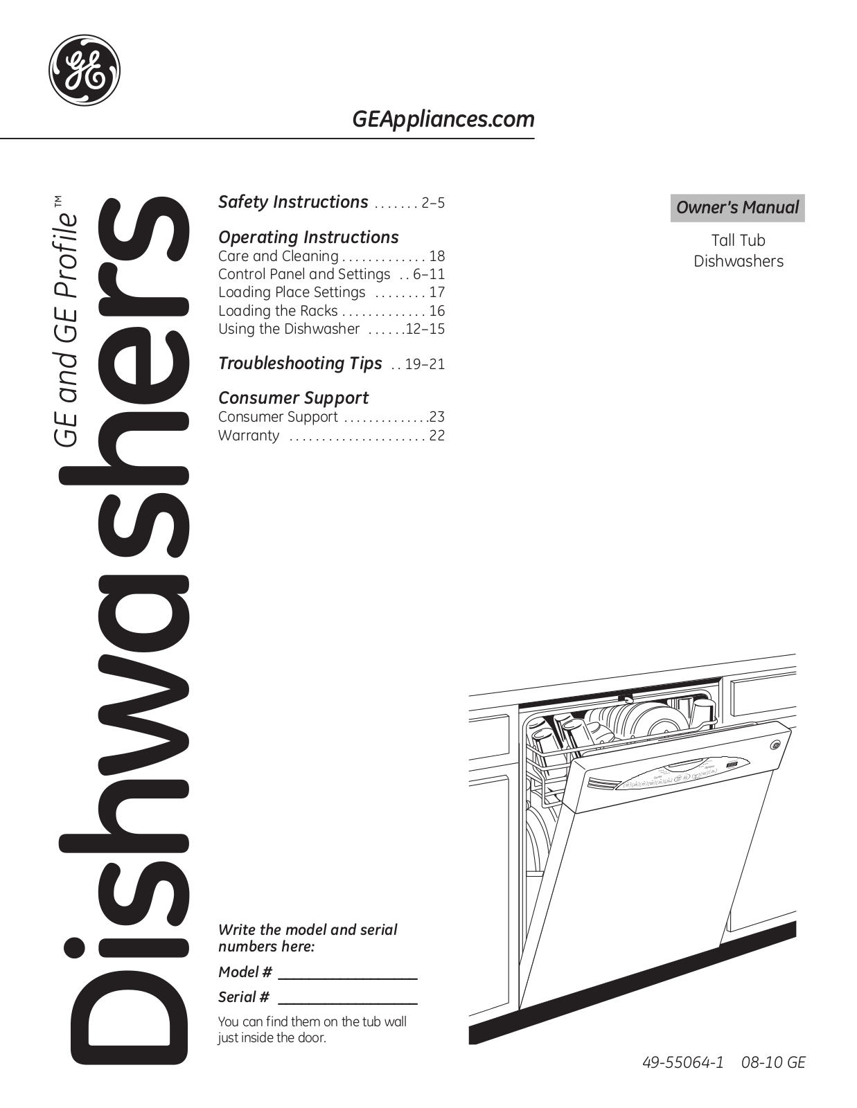 General Electric GLD4968TSS User Manual