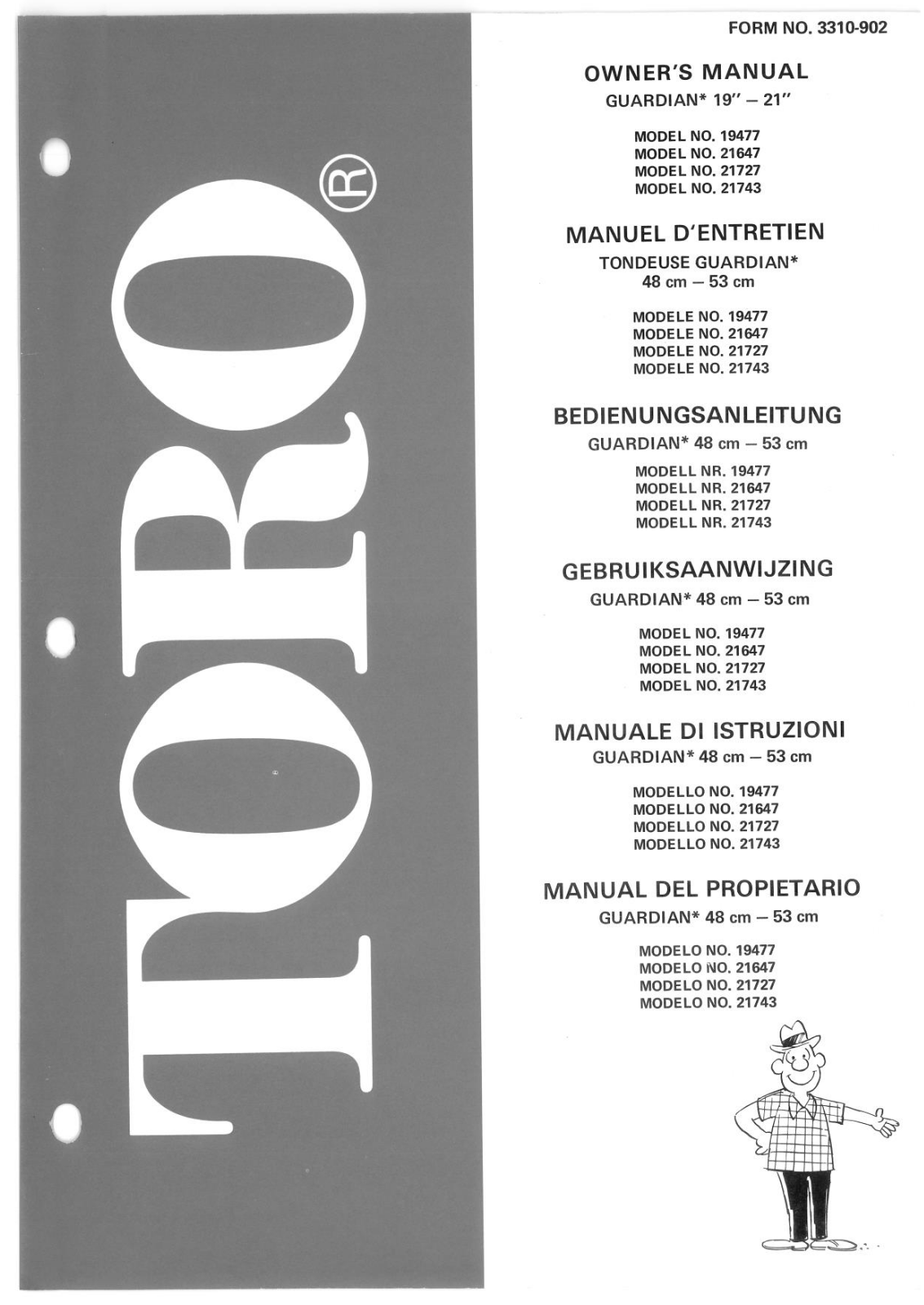 Toro 19477, 21647, 21727 Operator's Manual