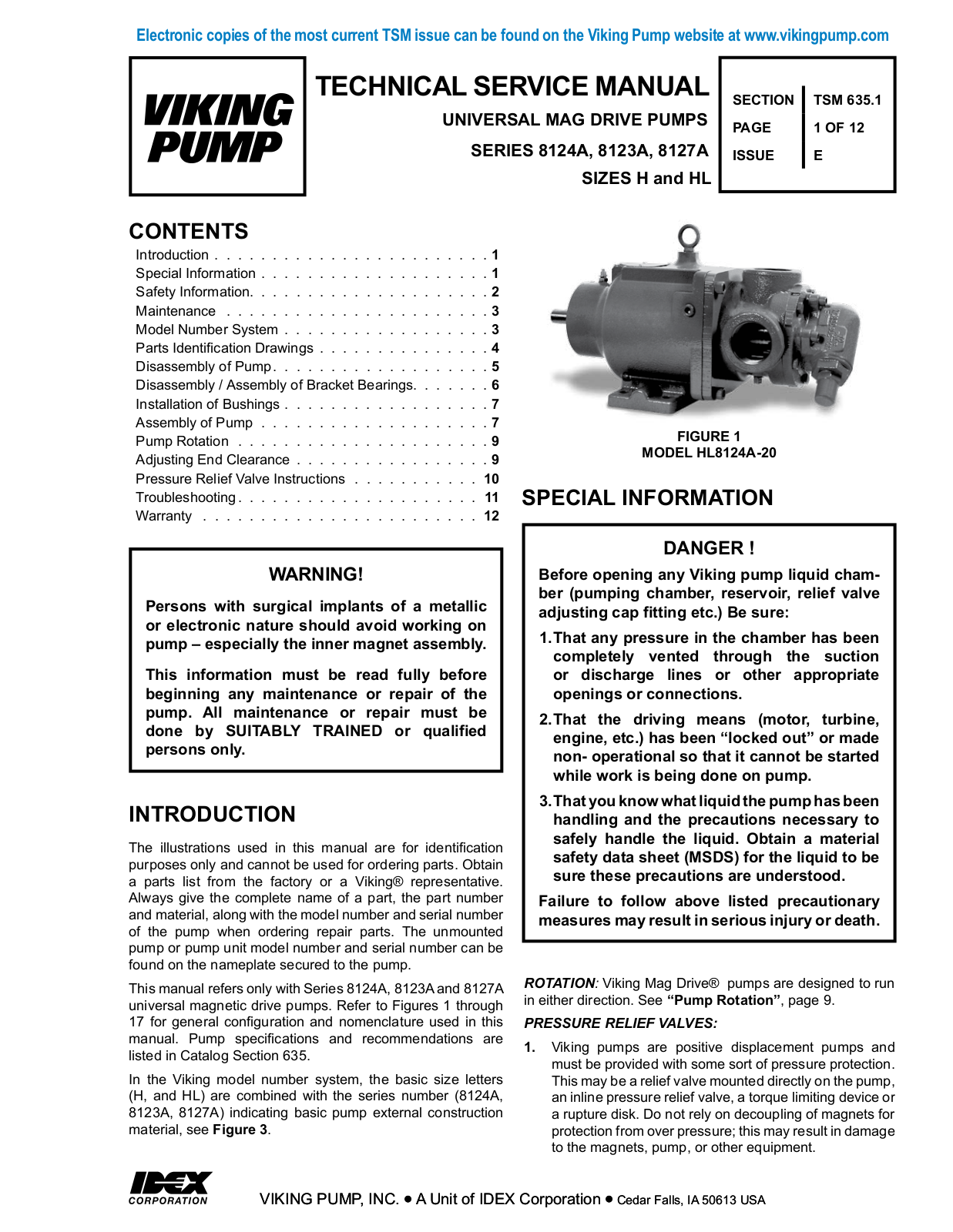 Viking Pump TSM635.1 User Manual