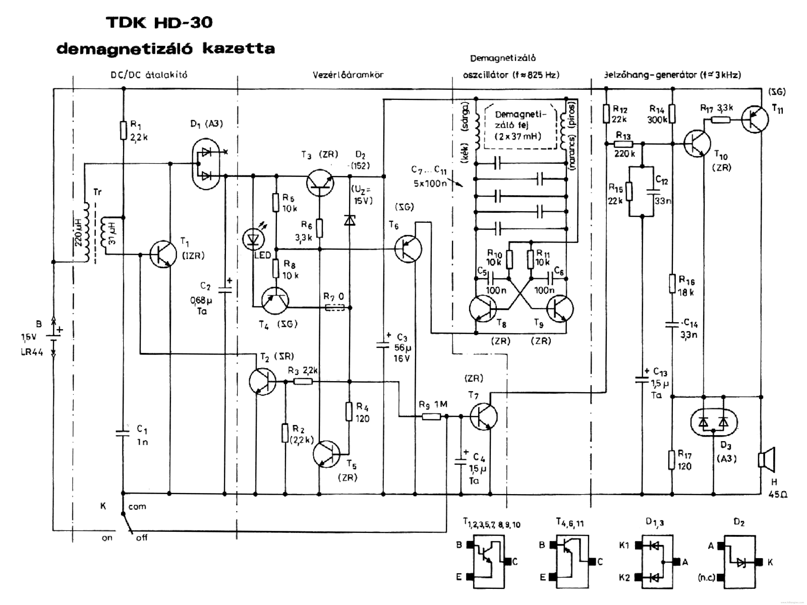 TDK hd-30 Schematics