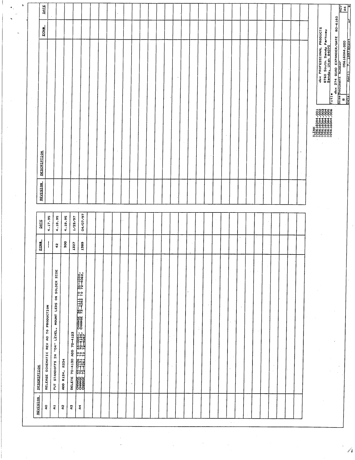 dbx 274 Expander Schematic