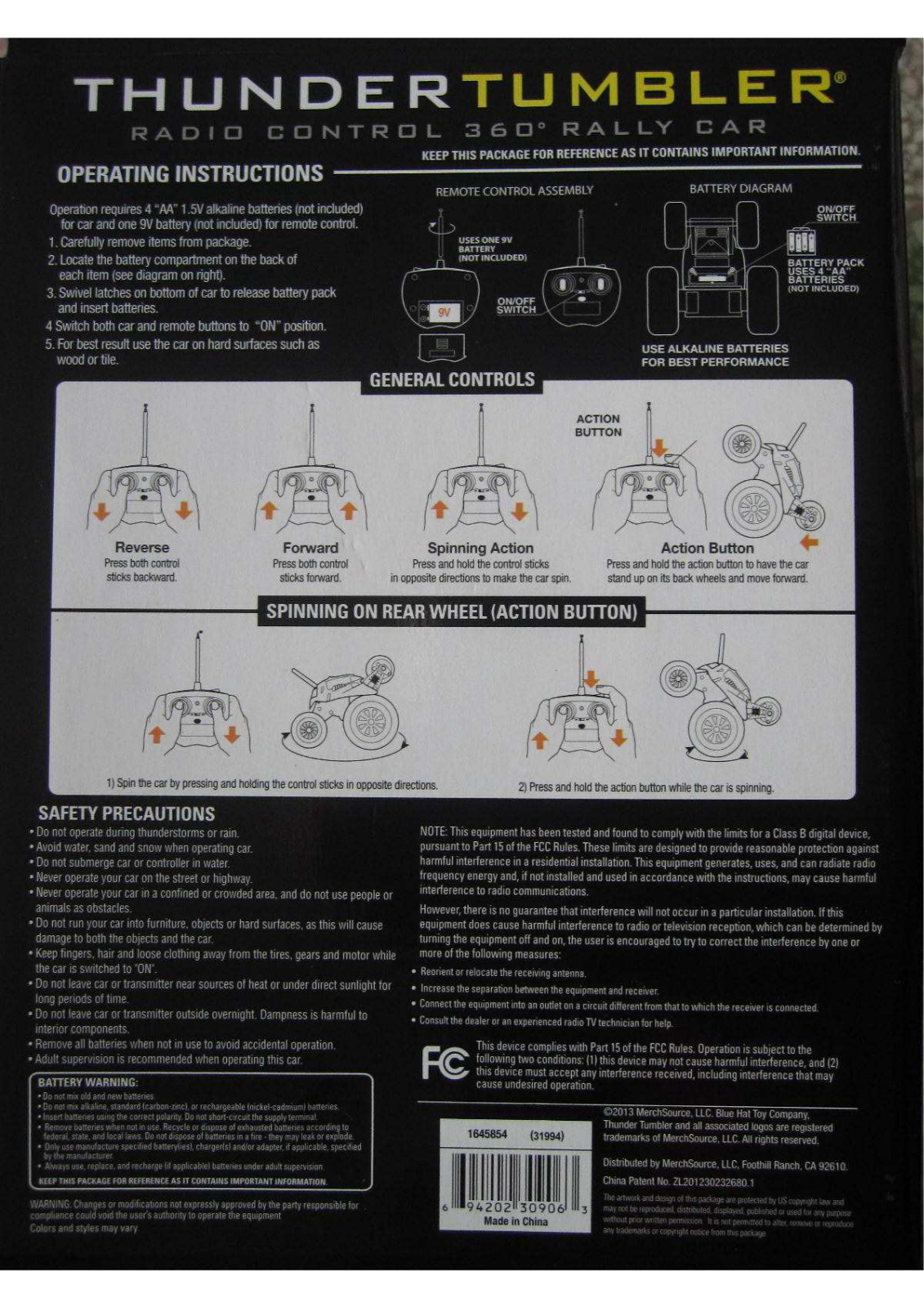 FEILUN TECHNOLOGY FC09549 User Manual