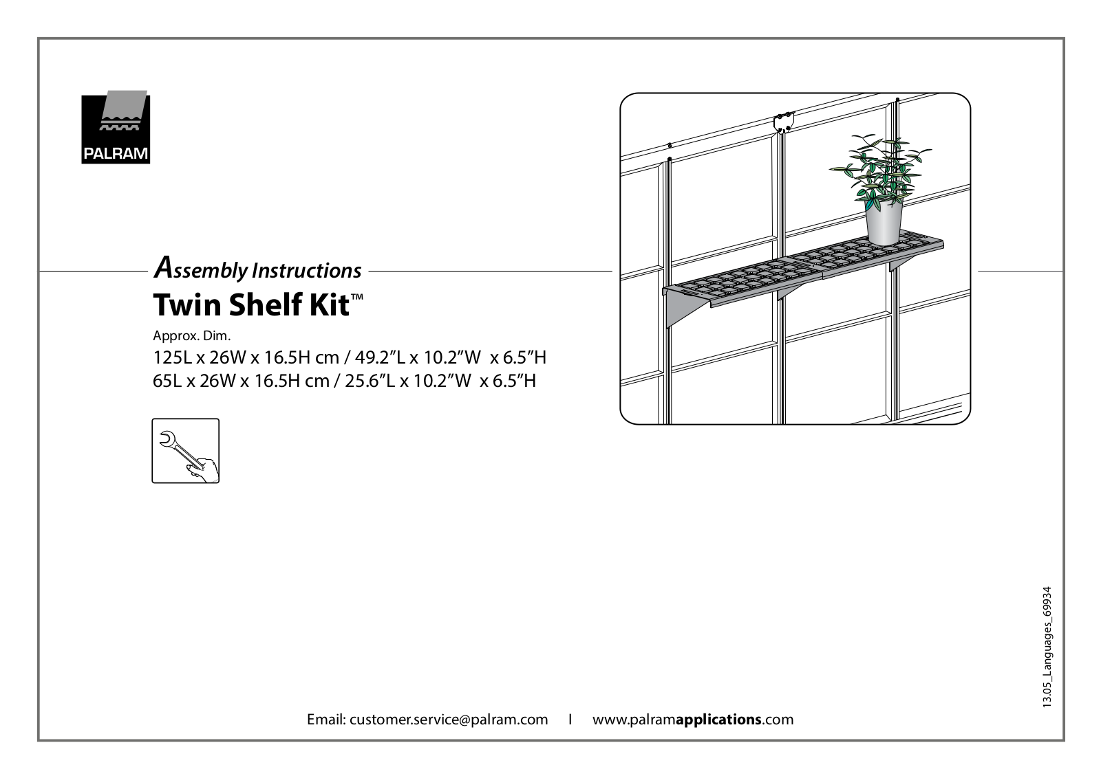 Palram Applications Twin Shelf Kit User Manual