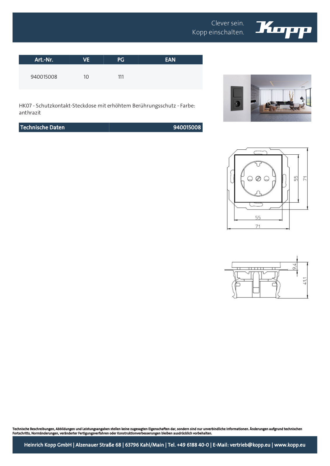 Kopp 940015008 User Manual