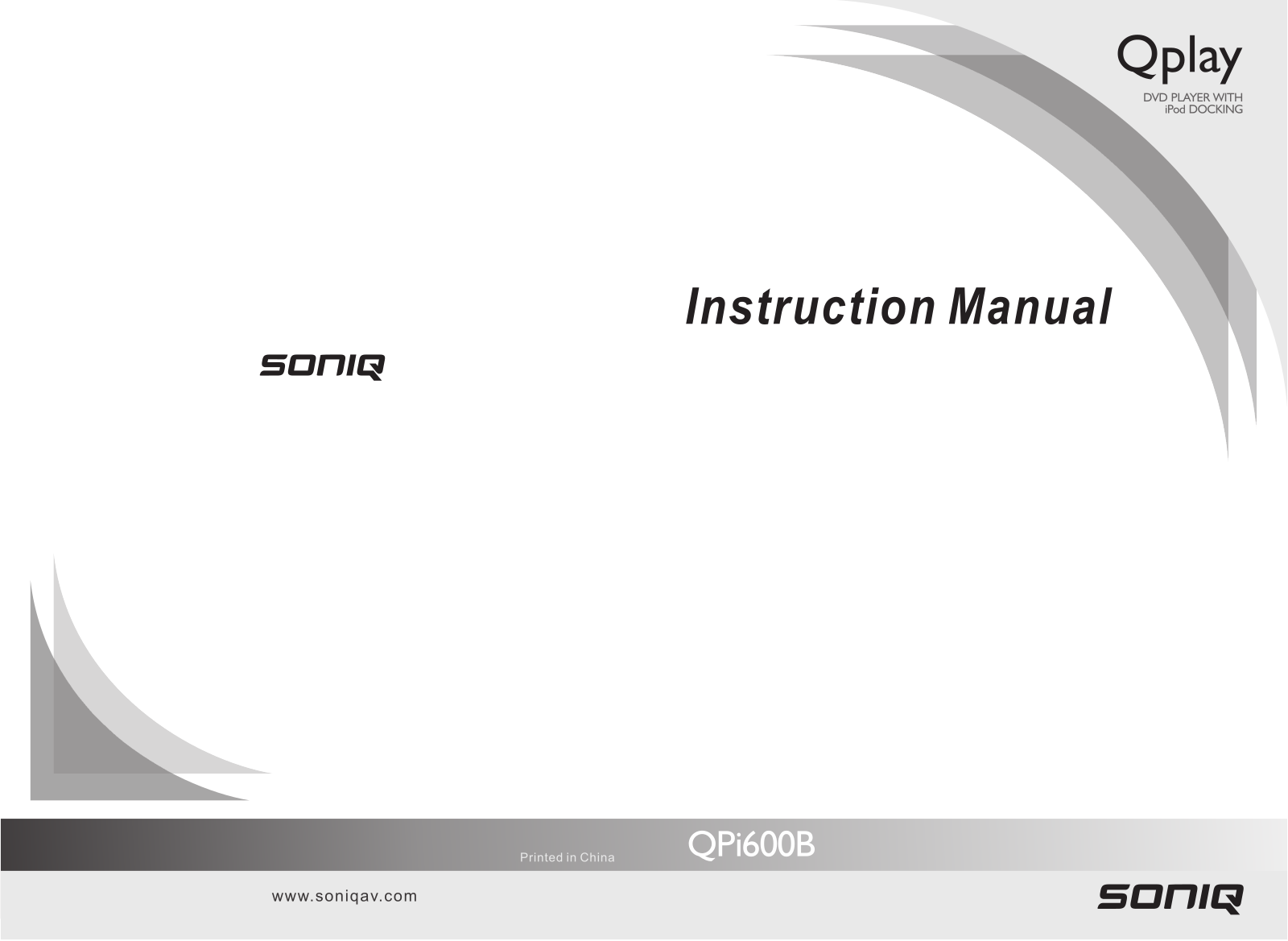 SONIQ QPI600B User Manual