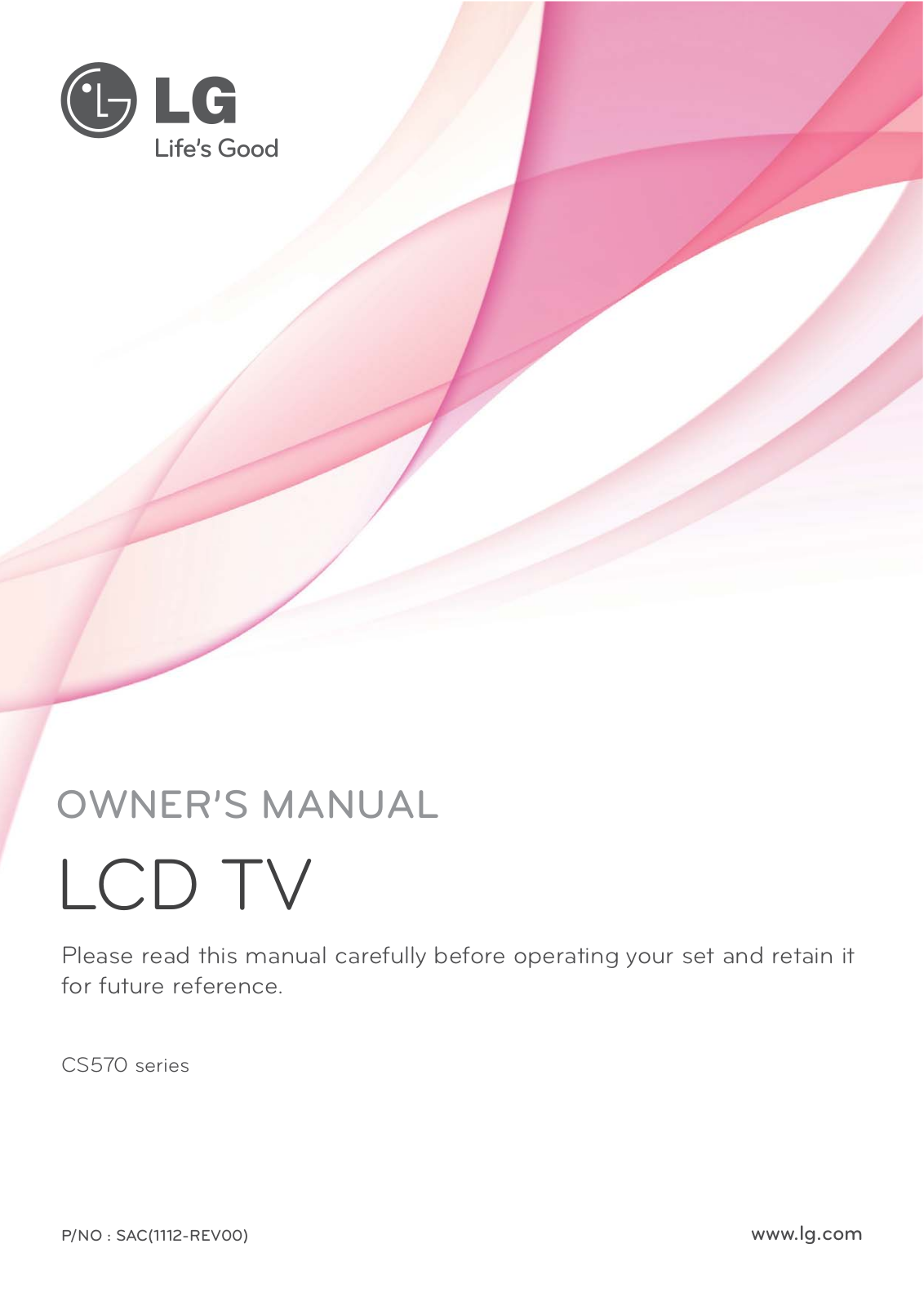 LG 42CS570UD User Manual