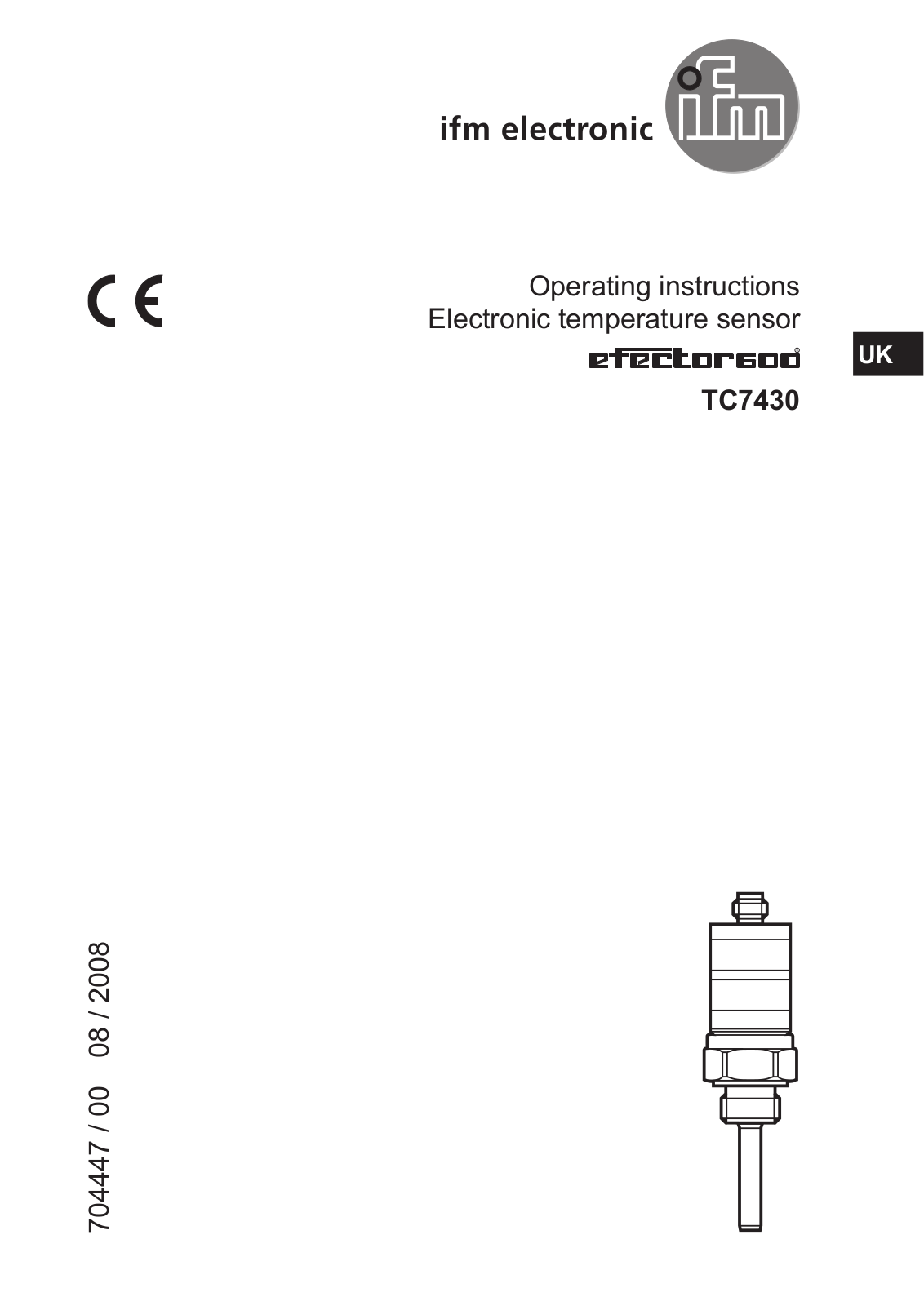 IFM Electronic TC7430 Operating Instructions Manual